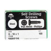 ACEDS ACEDS 5034111 8-18 x 1 in. Phillips  Pan Head Self Drilling Screw 5034111